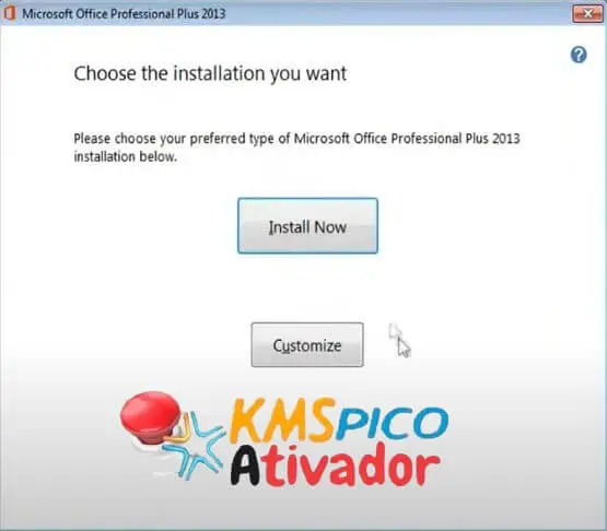 Ativador Office 2013 Software Installation Image