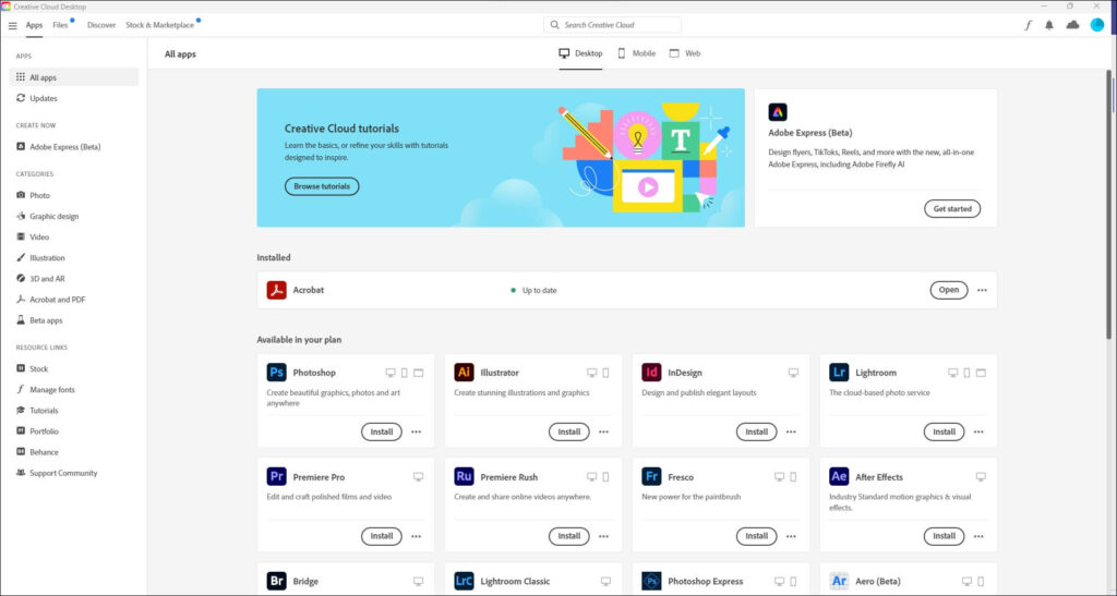Adobe Creative Cloud Download